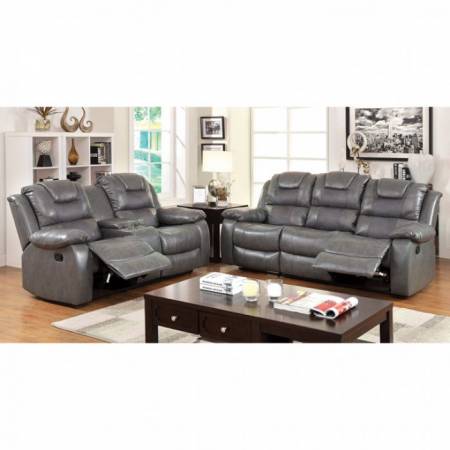 GRANDOLF 2 Pc. Set SOFA + LOVE SEAT IN GRAY